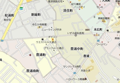 【地図】 | ツインヒルズＡ棟