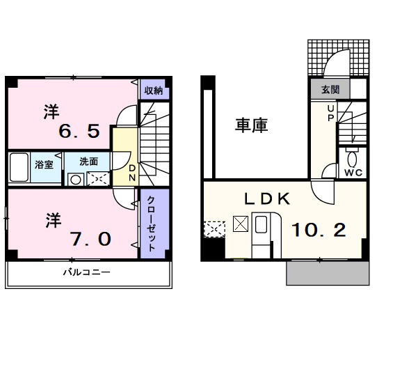 ヒルズ中田の間取り