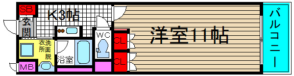 カイセイ本町の間取り|現状有姿