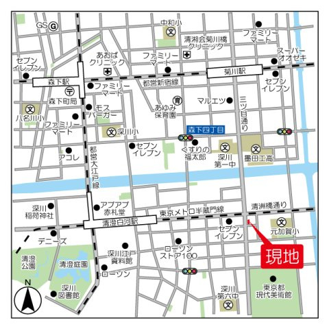 ＢＰＲレジデンス清澄白河の地図