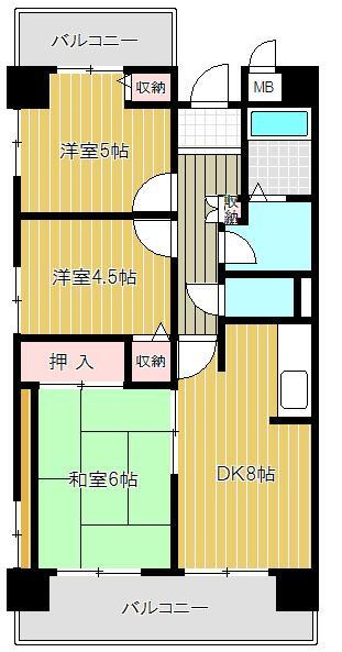 プロスペリテ神戸の間取り