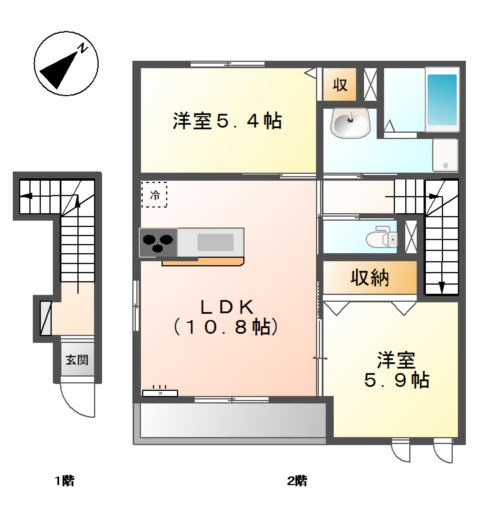 【間取り】 | サンコート北在家