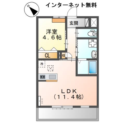 【間取り】 | ウィンサムパインⅡ