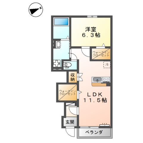 フレアマンションⅢの間取り