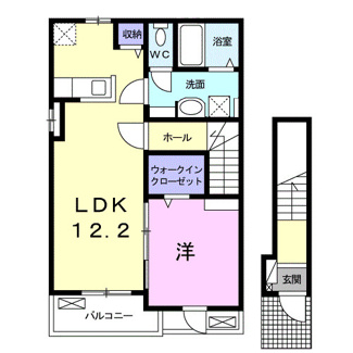 【間取り】 | コロレ・プリムヴェール壱番館 | 間取りです。