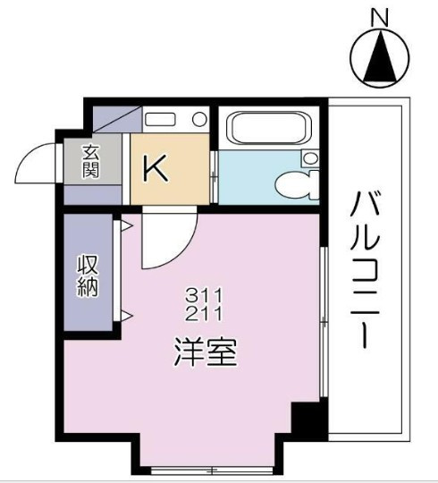 ラポール南浦和の間取り