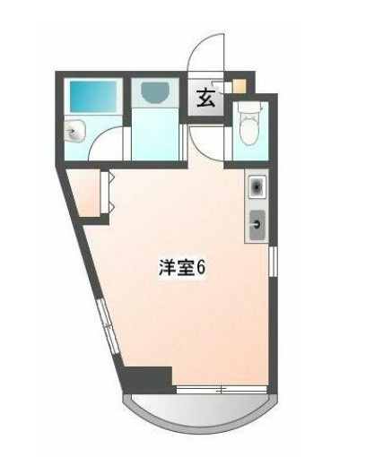 【間取り】 | 貴浩マンション | ワンルームのお部屋