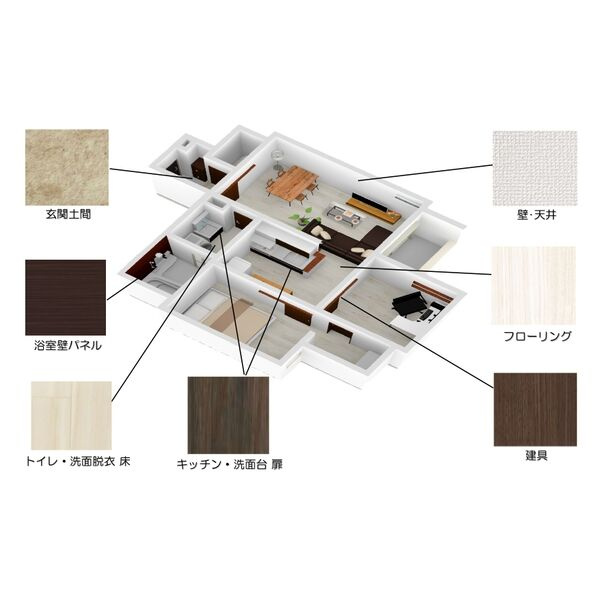 REGALEST鶴舞　名古屋市賃貸　仲介手数料無料の居間・リビング