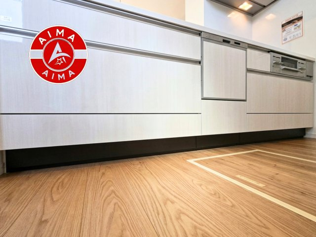 S・福岡市南区野多目4丁目第2-1棟（2号棟）の内観：施工例|キッチン。グリル・食器洗い乾燥機・浄水器も完備。