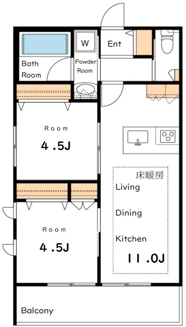 ｍａｎｏｉｒ　ｙｕｋｉｇａｙａの間取り