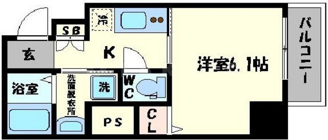 エスカーサ心斎橋EASTの間取り|エスカーサ心斎橋EAST　間取り