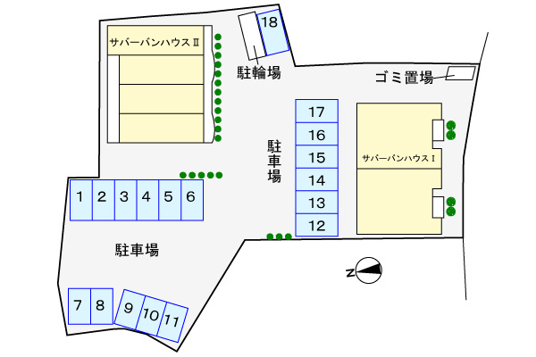 サバーバンハウスIの区画図