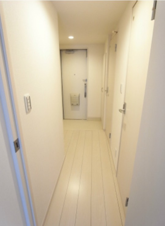 稲城市矢野口のアパートの玄関