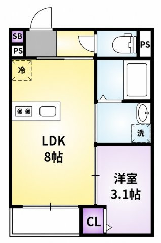 フィーリックス御井町の間取り