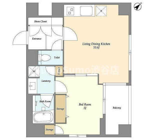 ＨＦ目黒行人坂レジデンスの間取り