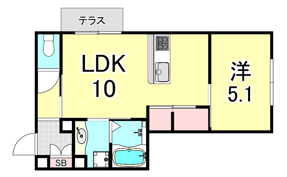 D-room　WEST　PARK　西宮北口の間取り