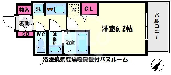 エステムコートディアシティWESTの間取り|エステムコートディアシティWEST　間取り