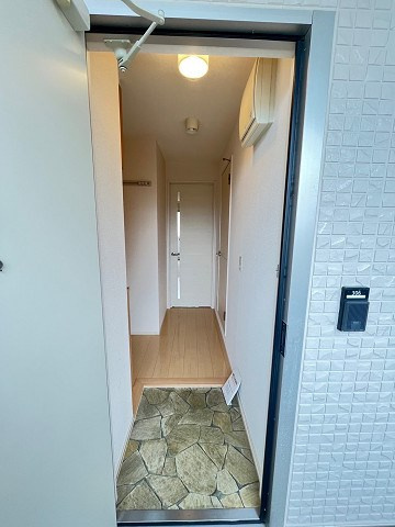アーバンハイツ段上の玄関