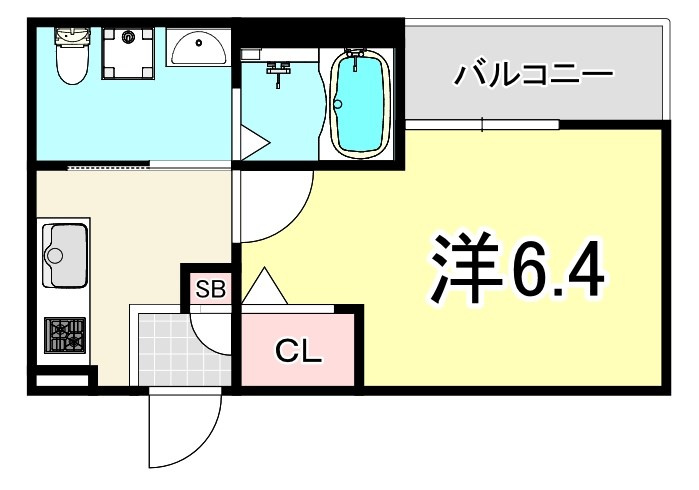 フルール（西淀川区）の間取り