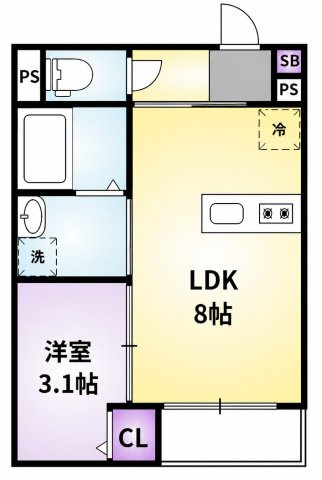 フィーリックス御井町の間取り