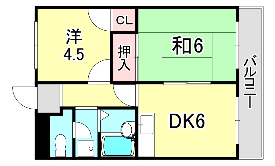 レークヒルⅠ の間取り
