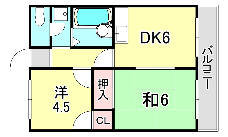 レークヒルⅠ の間取り