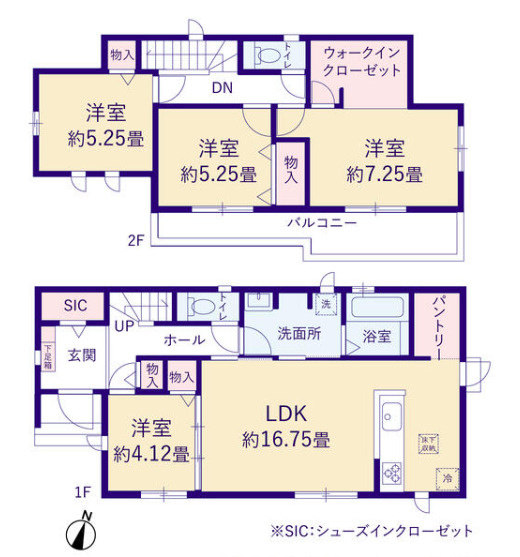 東雲町2丁目　新築戸建 Aの間取り|【間取り】