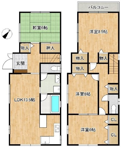 【間取り】 | 清玄町　中古戸建　