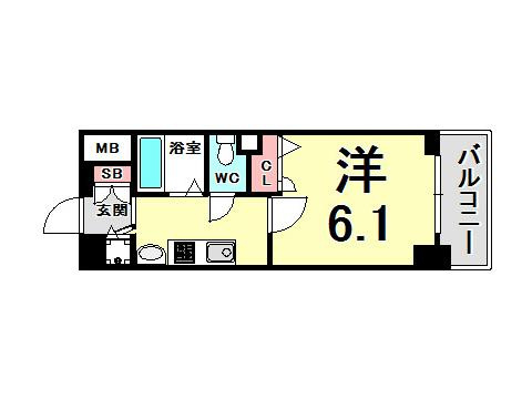 プレサンス神戸プレシャスの間取り