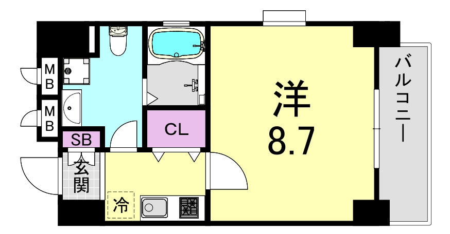 ディナスティ堺筋本町の間取り