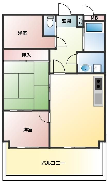 メゾン下沢の間取り