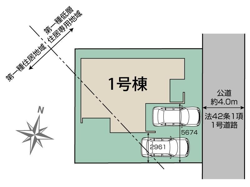 川越市吉田4期　新築戸建の区画図