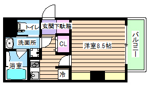 【間取り】 | アスール江坂