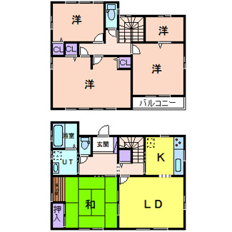 【間取り】 | 晃望台戸建