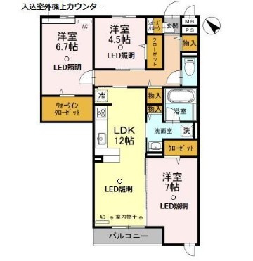 クレードルわかばの間取り