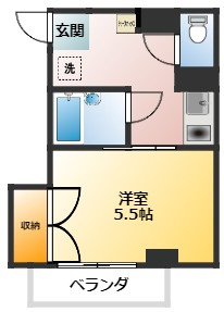 武蔵野市境２丁目の賃貸マンションの間取り