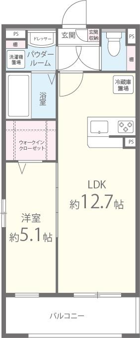 エクレシオ正木の間取り|設備充実♪