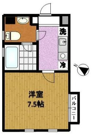 ベルクレール伍番館の間取り