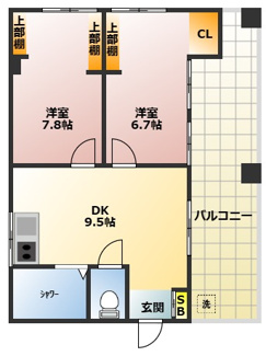 【間取り】 | パラゼット区役所Ⅰ