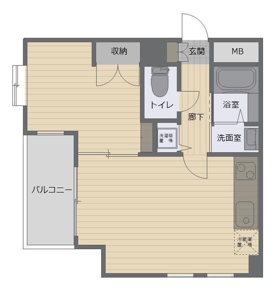 メゾン・ド・ヴィレ三軒茶屋の間取り