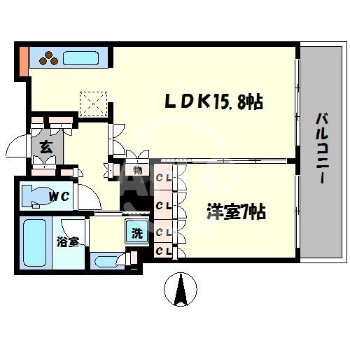 The Kitahama　ザ・北浜タワーの間取り|ザ・北浜タワー　間取り