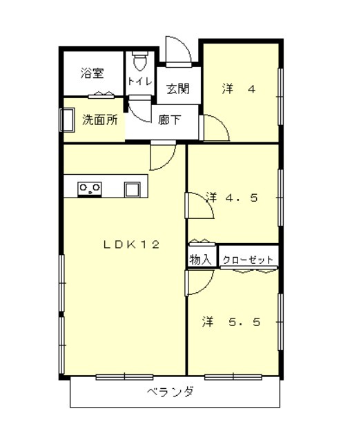 エステート土山の間取り