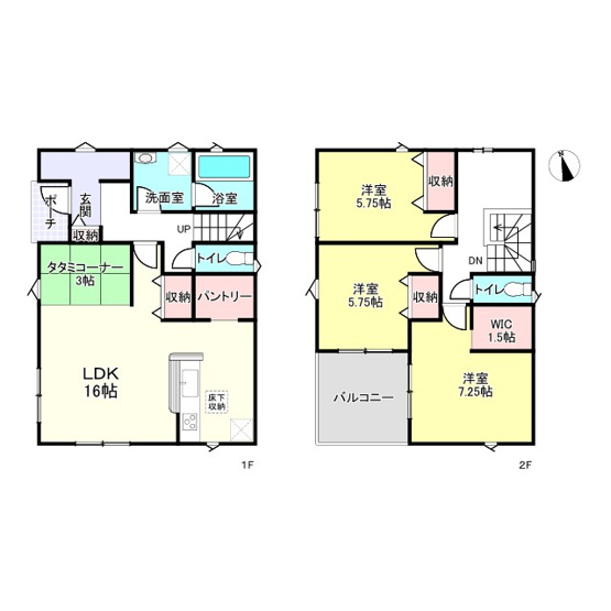 【間取り】 | 姫路市広畑区才第８/全3棟