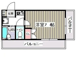 【間取り】 | ＣＢレジデンス行徳(F-038) | 間取りです。