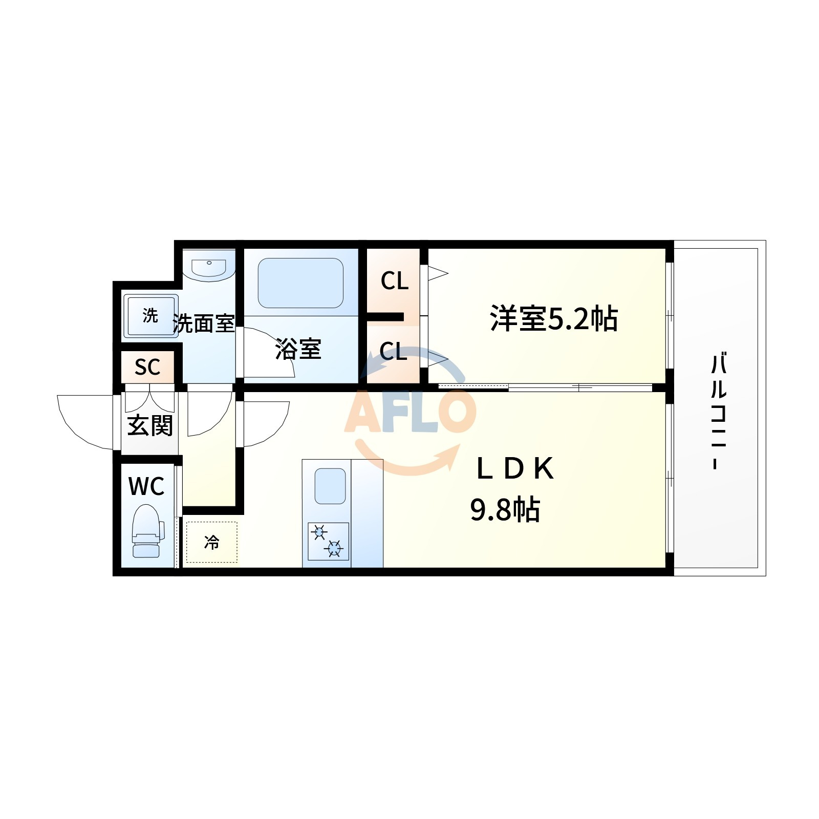 プレジオ十三の間取り|プレジオ十三　間取り
