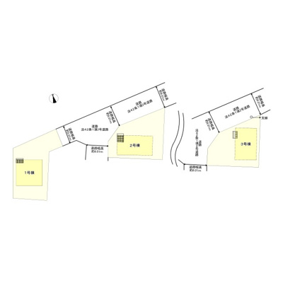 【区画図】 | 姫路市広畑区才第8／全3棟