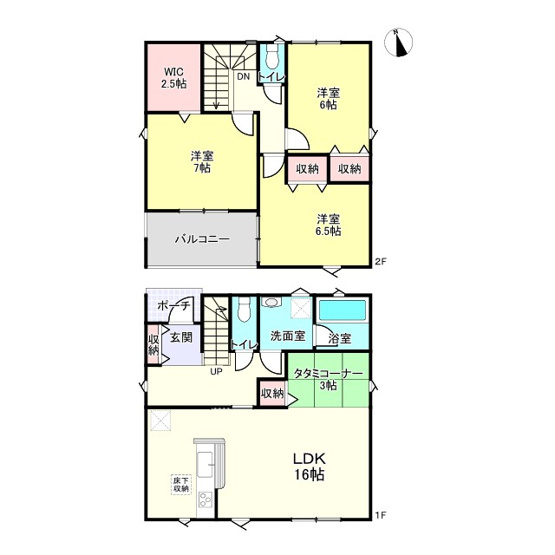 【間取り】 | 姫路市広畑区才第8／全3棟