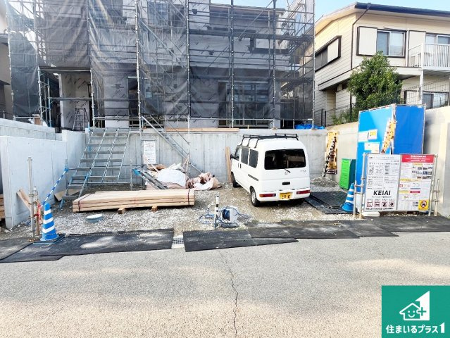 神戸市須磨区若草町　第2期　新築一戸建ての前面道路含む現地写真|周辺は落ち着いた街並みの住宅地！子育てがしやすい住環境です！まだ未完成ですが、現地でしかわからない事もございます。是非一度ご覧ください。