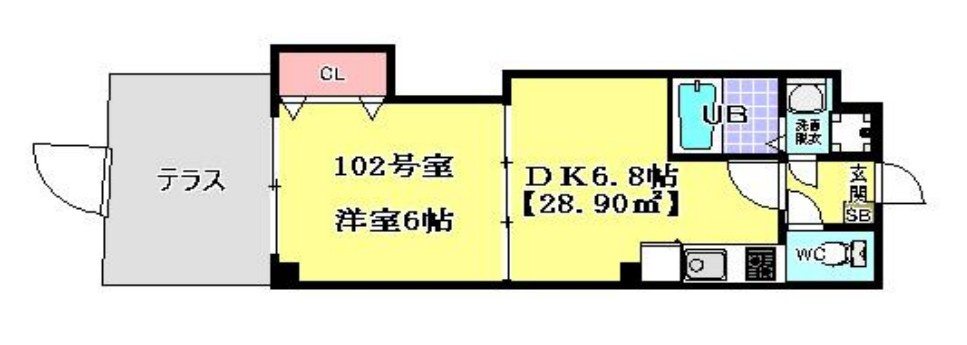 プレジールの間取り