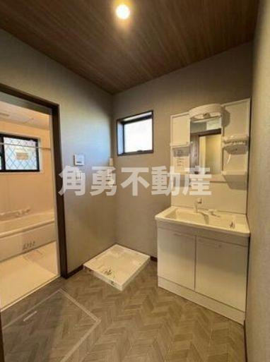 厚木市山際　新築一戸建てのランドリースペース|ランドリースペース